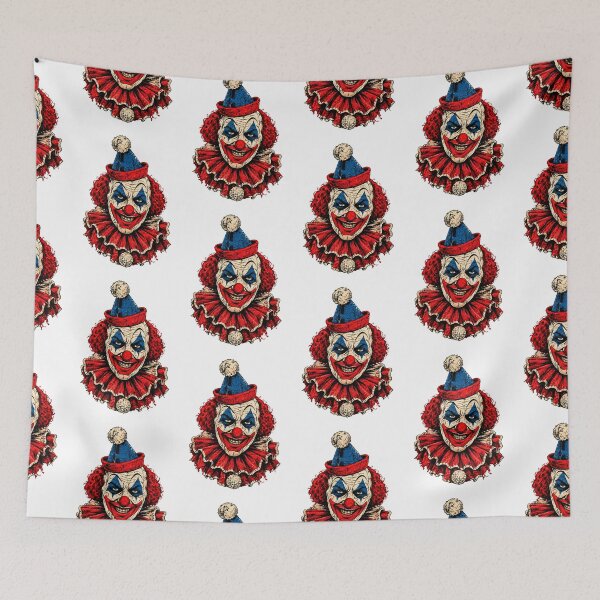 Item preview, Scary Evil Circus Clown Vintage Horror Portrait Graphic designed and sold by GardnerOConner.
