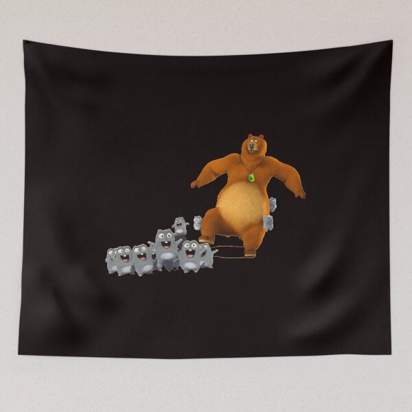 Item preview, Bear and Blue Forest Creatures Chaos  designed and sold by Ahkamnash.