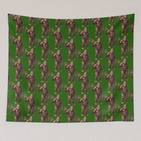 Item preview, Friendly Bigfoot Waving Hello Cute Sasquatch Cryptid Design designed and sold by FrozenFits.