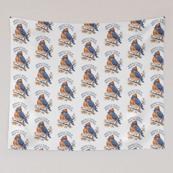 Item preview, Grumpy Bluebird Halloween designed and sold by Tiffany Roy.