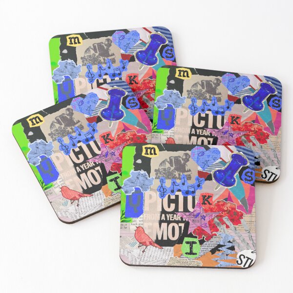 Item preview, Colorful Collage designed and sold by Swooncake Press.