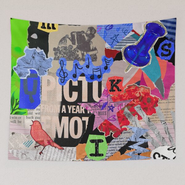 Item preview, Colorful Collage designed and sold by Swooncake Press.