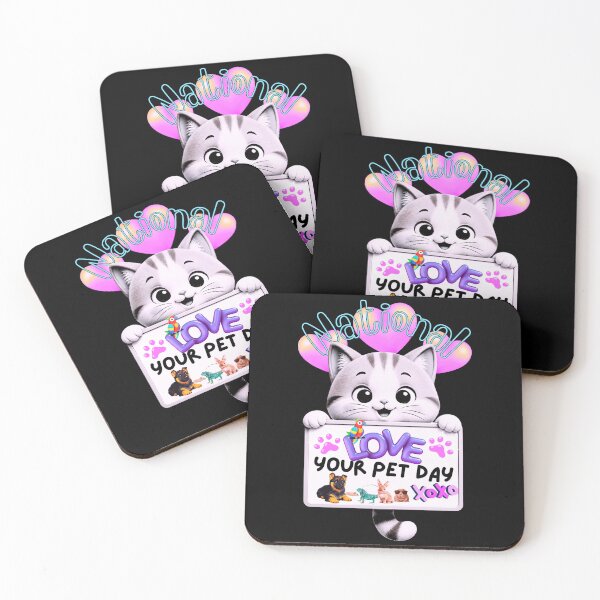 Item preview, Love Your Pet Day Cute Kawaii Cat Graphic designed and sold by AXENT Designs.