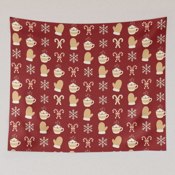 Item preview, Cozy Cocoa Christmas Pattern – Hot Chocolate Mugs & Winter Hygge designed and sold by Funky Mobile Studio.