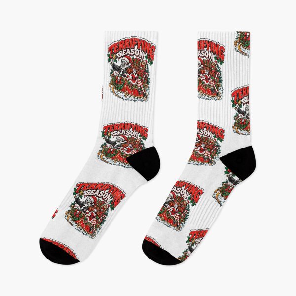 Item preview, Terrifying Season Creepy Santa Sleigh Ride Christmas Horror Graphic designed and sold by GardnerOConner.