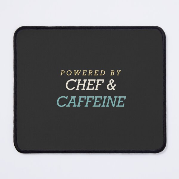 Item preview, Powered By Chef & Caffeine - Chef designed and sold by RetroThreadWorks.