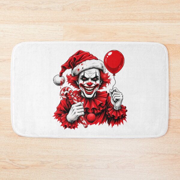 Item preview, Scary Evil Clown Santa With Red Balloon Christmas Horror Graphic designed and sold by GardnerOConner.