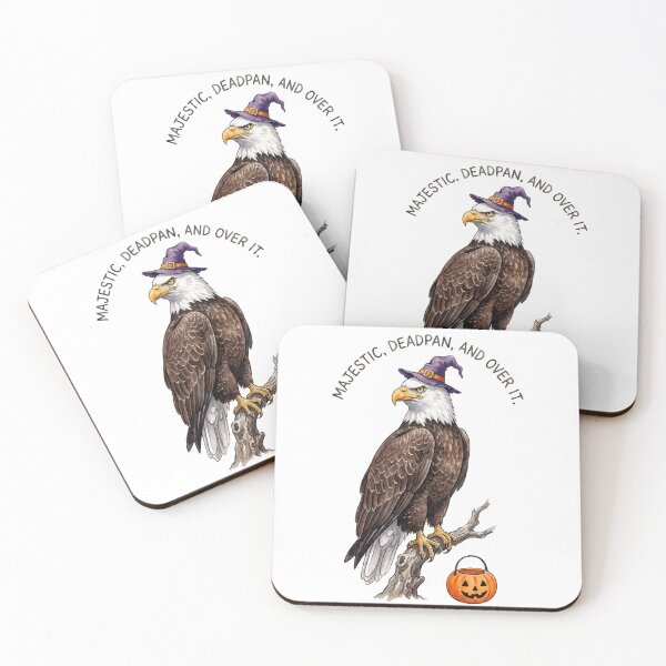 Item preview, Deadpan Bald Eagle Halloween designed and sold by Tiffany Roy.