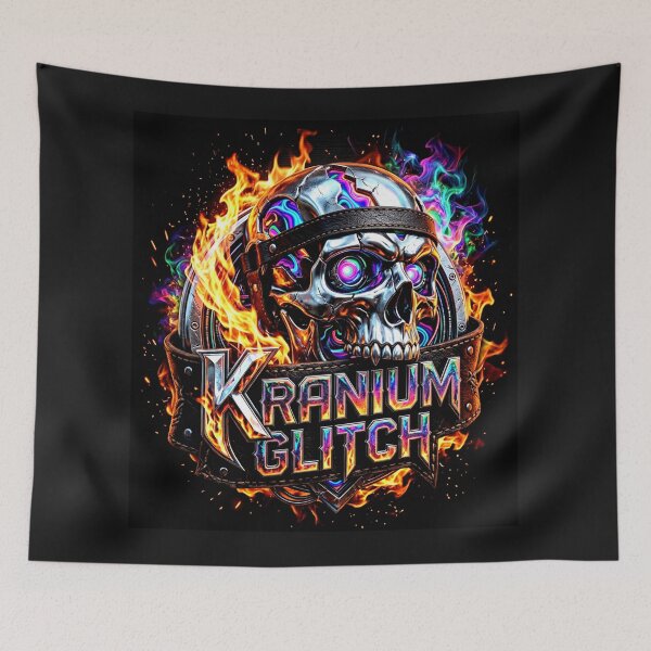 Item preview, Chrome Skull on Fire designed and sold by Iron El Studios.
