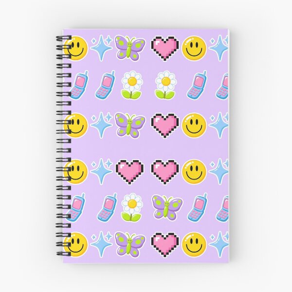 Item preview, Y2K Retro Tech Pattern – Pixel Hearts, Smileys & Nostalgia designed and sold by Funky Mobile Studio.