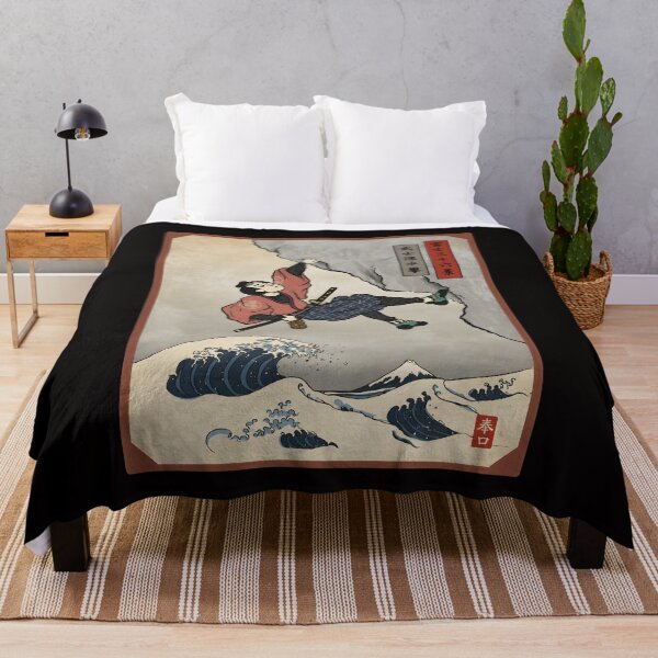 Item preview, Samurai Bouldering Ukiyo-e Wave Art designed and sold by Gamaza-Eggs.