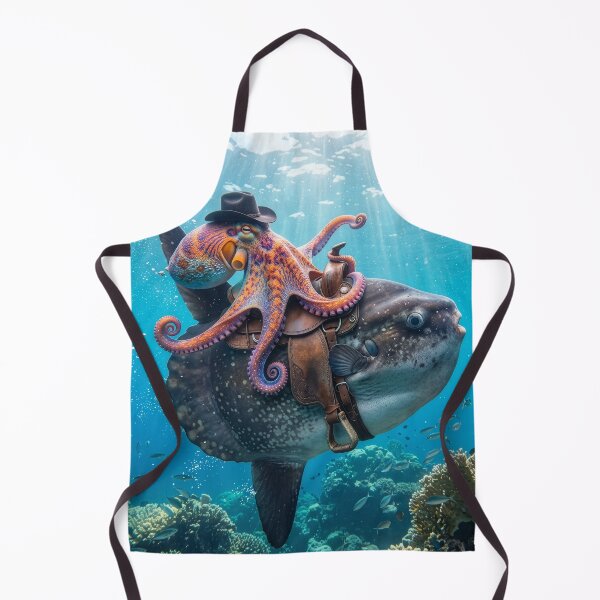 Item preview, Octopus Cowboy Rides an Ocean Sunfish designed and sold by Tridentulus.