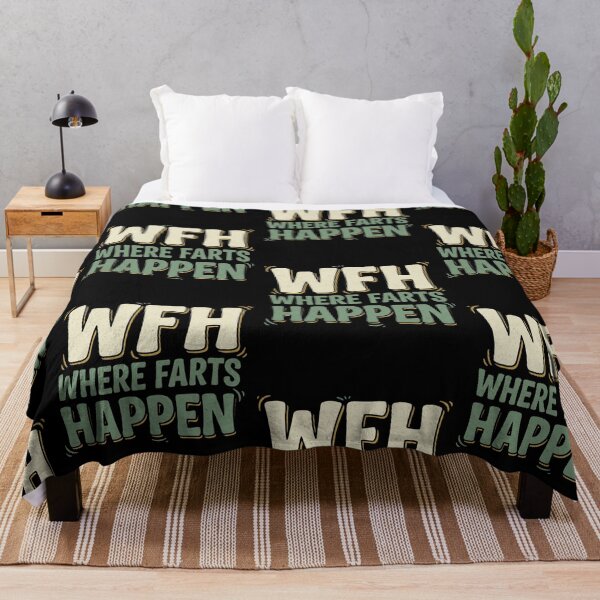 Item preview, Funny WFH Where Farts Happen Work From Home Remote Worker Home Office Humor Fart Joke Sarcastic Coworker designed and sold by 519xdesign.