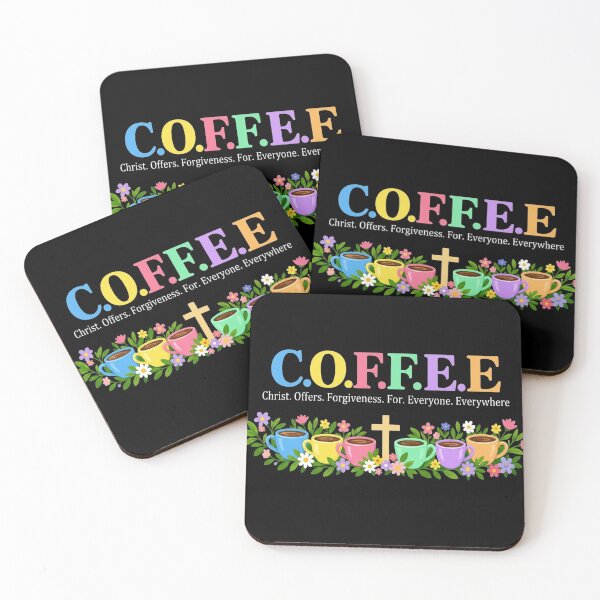 Item preview, Christ Offers Forgiveness For Everyone Everywhere Coffee Beans Cross designed and sold by haitrieuic96.