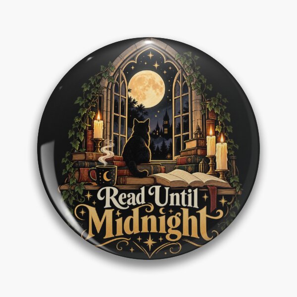 Item preview, Read Until Midnight Gothic Library Dark Academia designed and sold by Sanika arts .