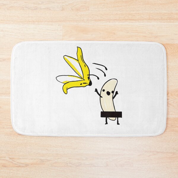 Aperçu de l'œuvre Peau de banane drôle censurée, fruit mignon, liberté créée et vendue par 27Maydesign.