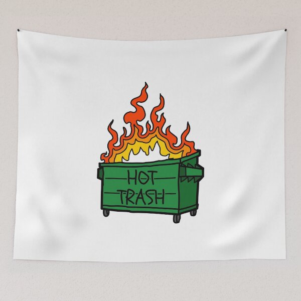 Item preview, Dumpster Fire Hot Trash designed and sold by Dondonmart.