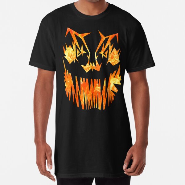 Ghost, Jack-o-lantern, Halloween, Boo! Scary Pumpkin Monster Fire Face  T-Shirt | Kids T-Shirt