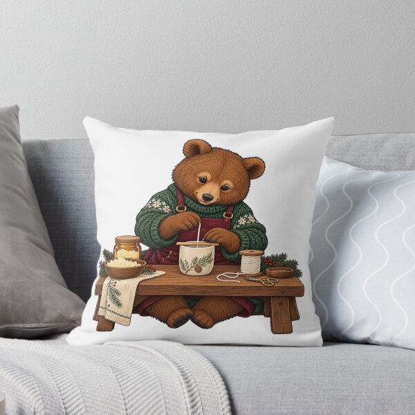 Item preview, Wick Setting - Cozy Winter Candle Studio Bear designed and sold by narinzoon.