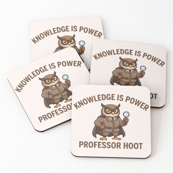 Item preview, Knowledge Is Power Professor Hoot Cute Owl Scholar designed and sold by Amir Faysal.