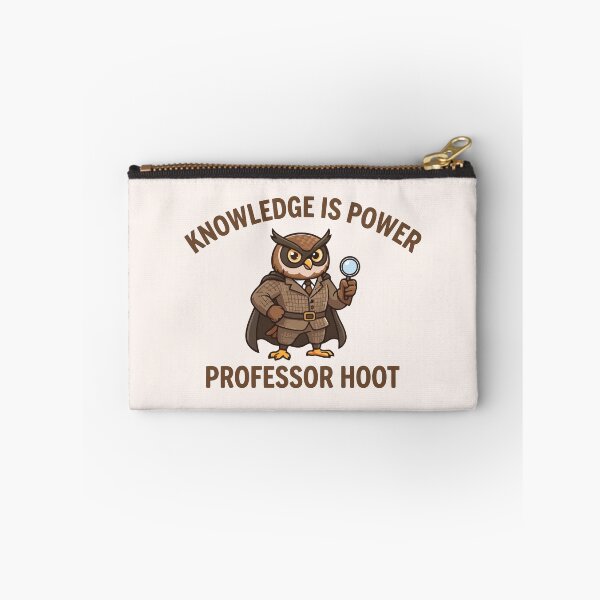 Item preview, Knowledge Is Power Professor Hoot Cute Owl Scholar designed and sold by Amir Faysal.