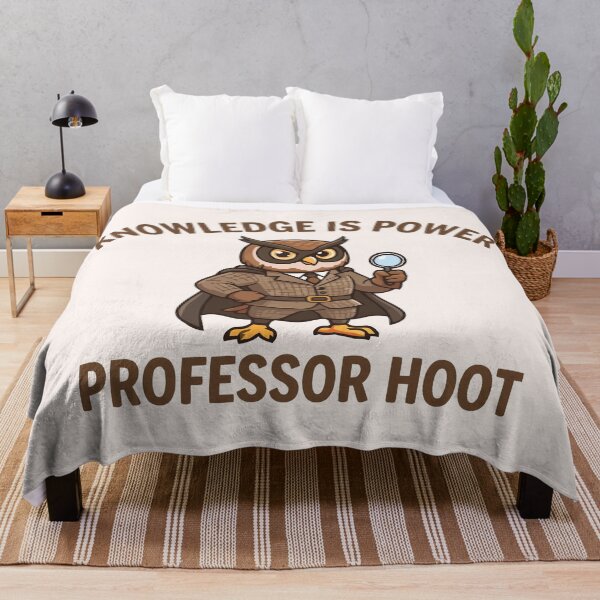 Item preview, Knowledge Is Power Professor Hoot Cute Owl Scholar designed and sold by Amir Faysal.