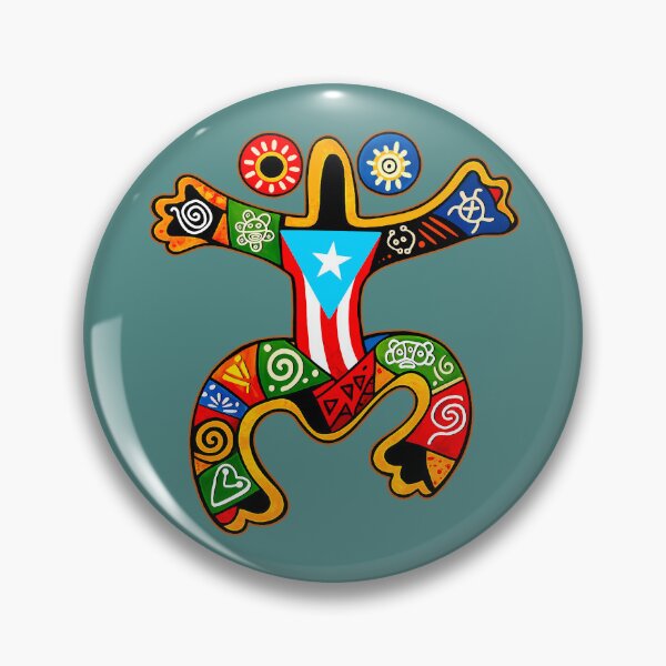 Item preview, Puerto Rico Coqui Taino Boricua Flag designed and sold by SoLunAgua ..