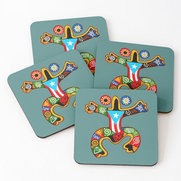 Item preview, Puerto Rico Coqui Taino Boricua Flag designed and sold by SoLunAgua ..