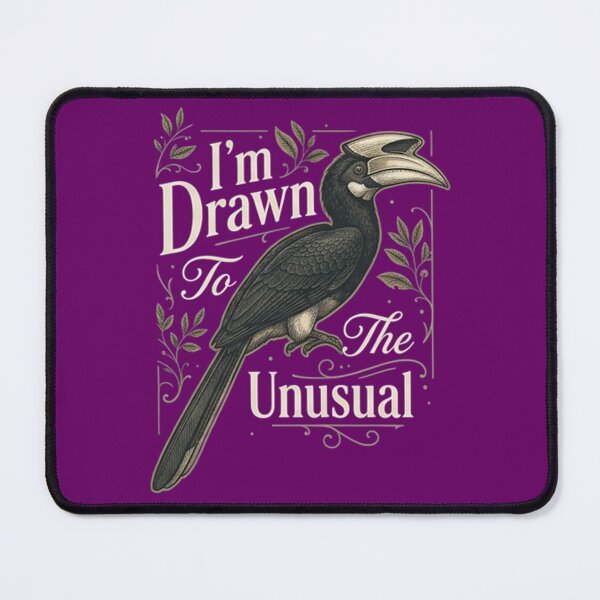 Item preview, Black-casqued Hornbill Shirt - I'm Drawn To The Unusual - Vintage Museum Exotic Bird Tee - Antique Naturalist Graphic designed and sold by Max Store.