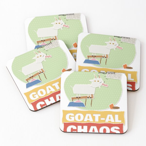 Item preview, Goat-al Chaos Funny Goat Collage designed and sold by somebasic.