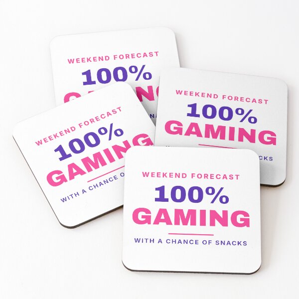 Item preview, Weekend Forecast 100 Percent Gaming designed and sold by OnyxPrintsCo.