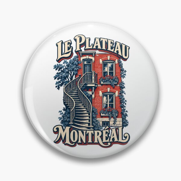 Item preview, Montreal Le Plateau: Red Brick and Winding Stairs designed and sold by Fenay Designs.
