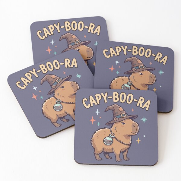 Item preview, Cute Capybara Witch Halloween Magic Art designed and sold by Amir Faysal.