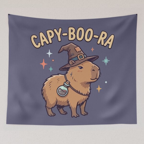 Item preview, Cute Capybara Witch Halloween Magic Art designed and sold by Amir Faysal.