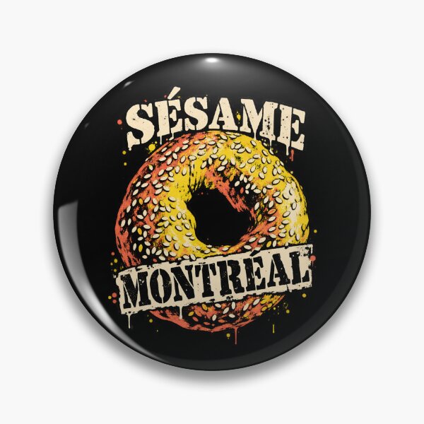 Item preview, Montreal Sesame Bagel: Golden Grunge Bite designed and sold by Fenay Designs.