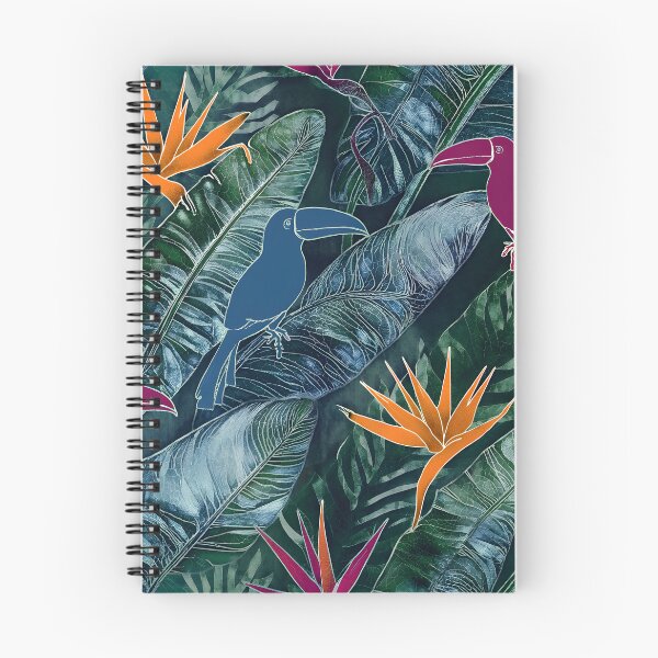 Item preview, Vibrant Tropical Paradise Pattern with Toucan and Birds of Paradise designed and sold by The Design Asset Station.