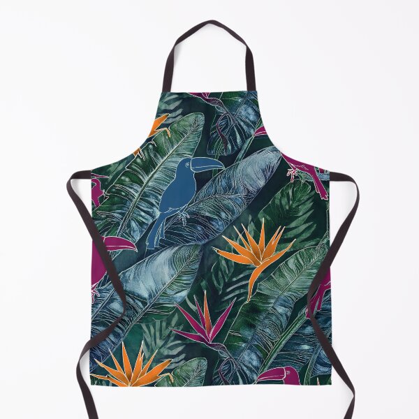 Item preview, Vibrant Tropical Paradise Pattern with Toucan and Birds of Paradise designed and sold by The Design Asset Station.