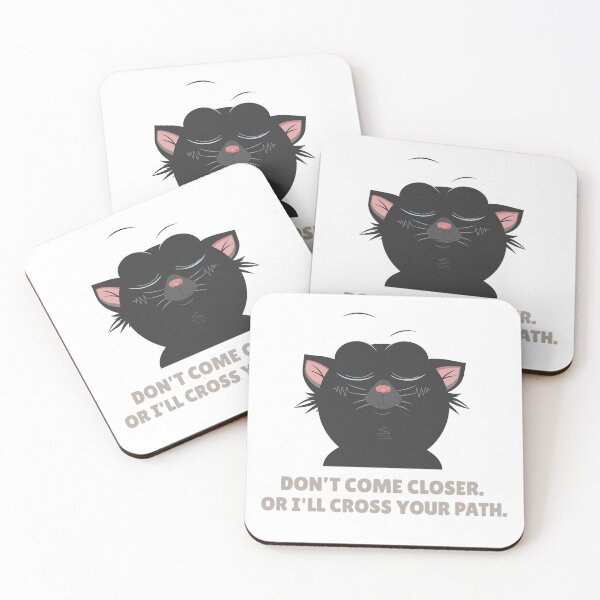 Item preview, Don’t Come Closer - Black Cat. Halloween, Bad Luck & Personal Space designed and sold by DecentVibe.