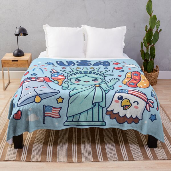 Item preview, Cute USA Kawaii Doodles designed and sold by Amir Faysal.