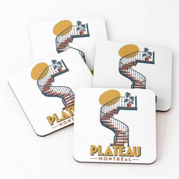 Item preview, Montreal Plateau: Spiral Stairs in the Sun designed and sold by Fenay Designs.