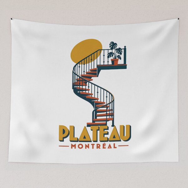 Item preview, Montreal Plateau: Spiral Stairs in the Sun designed and sold by Fenay Designs.
