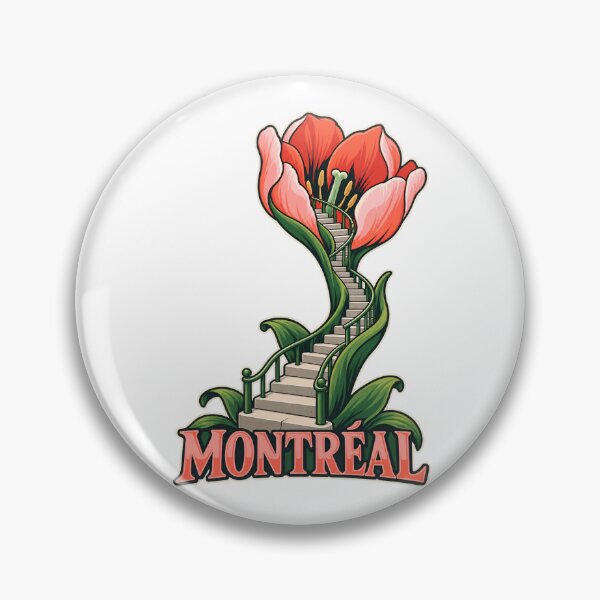 Item preview, Montreal Tulip Stairway: A Blooming Escape designed and sold by Fenay Designs.