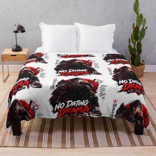 Item preview, No Dating Drama My Life My Rules Anime Girl Wolf Design designed and sold by PrimeRootsArt.