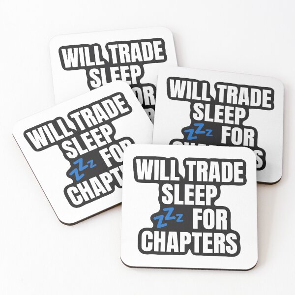 Item preview, Will Trade Sleep for Chapters Funny Sticker designed and sold by kilat42.