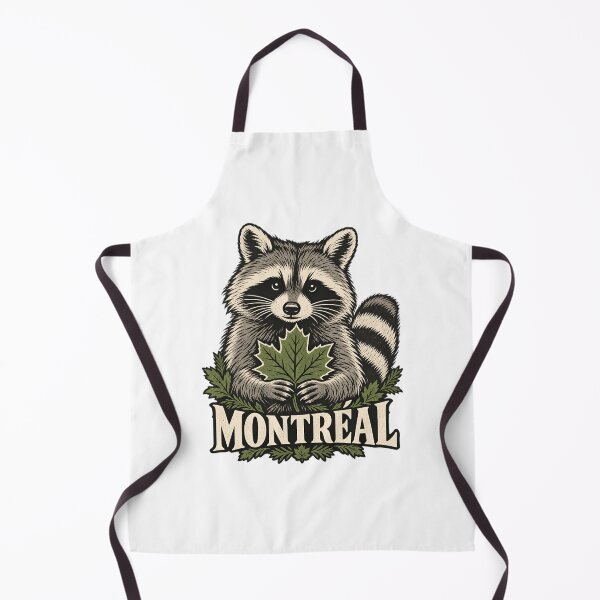 Item preview, Montreal Raccoon: Maple Leaf Woodland Charm designed and sold by Fenay Designs.