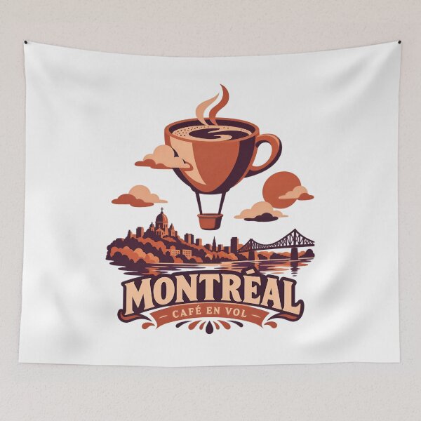 Item preview, Montreal Café en Vol: Coffee Above the Skyline designed and sold by Fenay Designs.