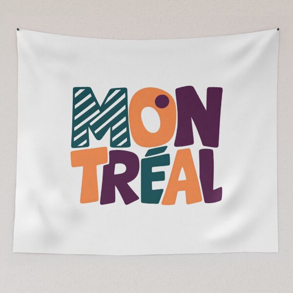 Item preview, Montreal Color Pop: Playful Stacked Letters designed and sold by Fenay Designs.