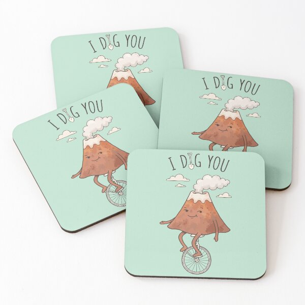 Item preview, I Dig You Cute Volcano Unicycle Gardening Pun designed and sold by Amir Faysal.