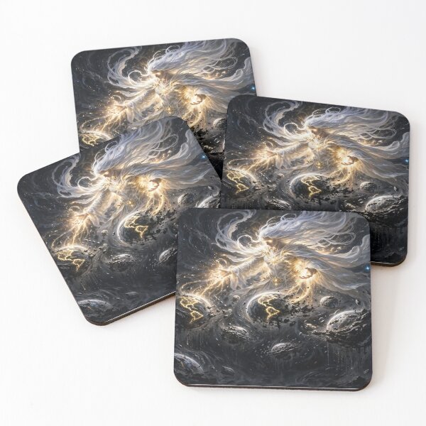 Item preview, The Failed Creation - God of Light Forging Shattered Worlds - Epic Fantasy designed and sold by BibdeThaisArt.
