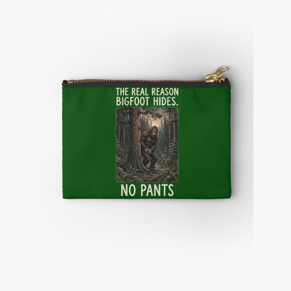 Item preview, The Real Reason Bigfoot Hides No Pants Funny Sasquatch Forest Design designed and sold by FrozenFits.